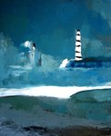 Le phare (Huile sur toile)