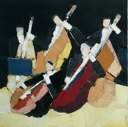 Tranche d'orchestre (60 x 60 cm)